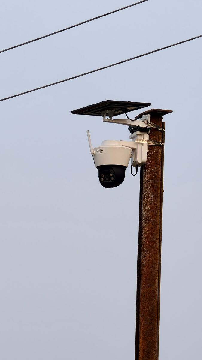Commercial security camera system installed on building El Paso TX